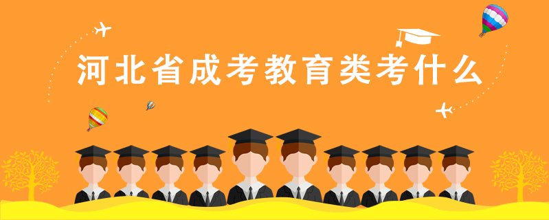 河北省成考教育類考什么