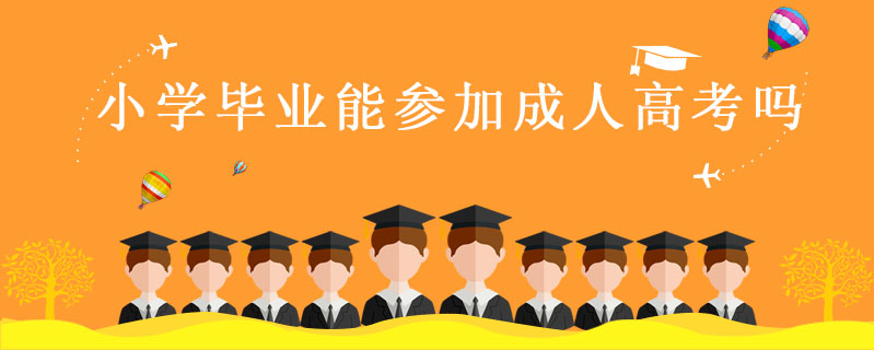 小學(xué)畢業(yè)能參加成人高考嗎