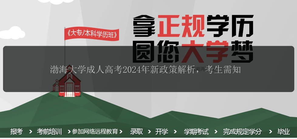 渤海大學成人高考2024年新政策解析，考生需知
